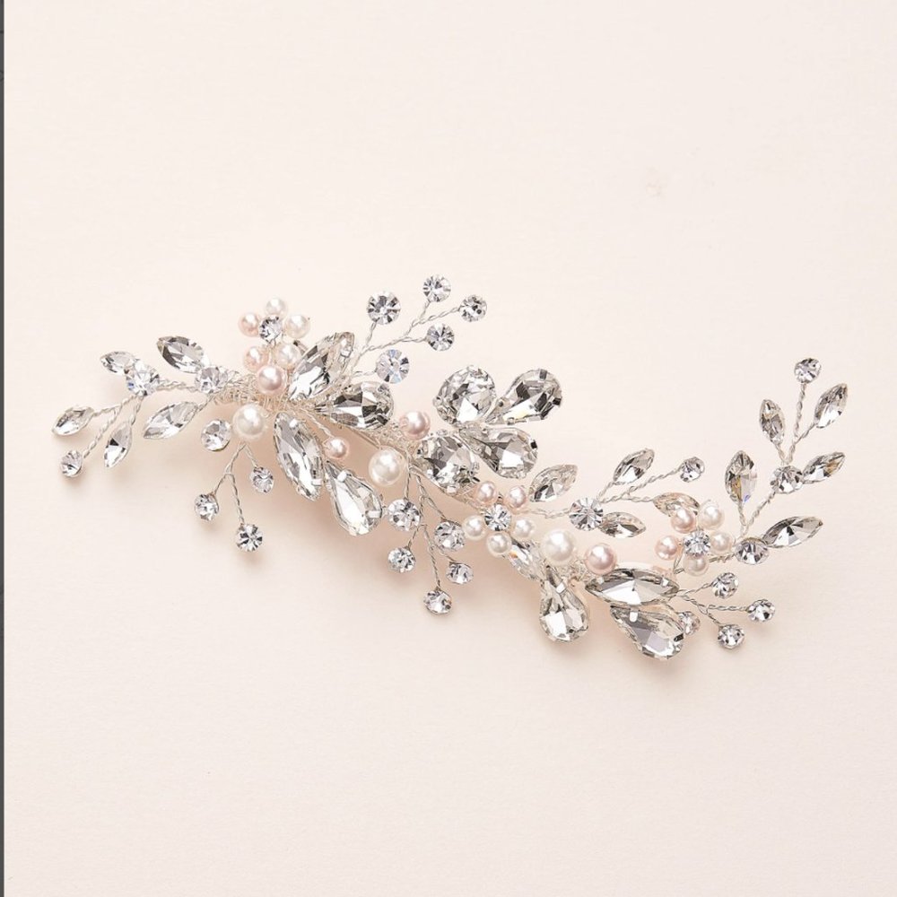 Pearl and Crystal Bridal Hair Clip